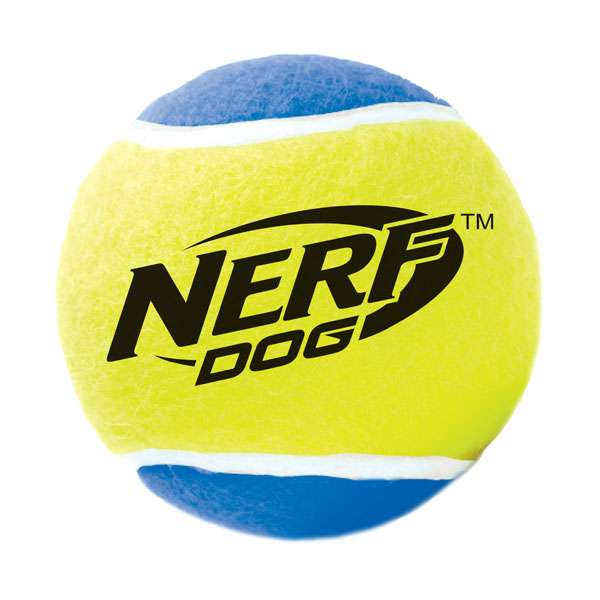 NERF DOG Tennisball mit Quietscher - L / 2er Set