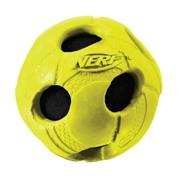 NERF DOG Wrapped Bash Ball (gummiummantelt) - L=8,9 cm
