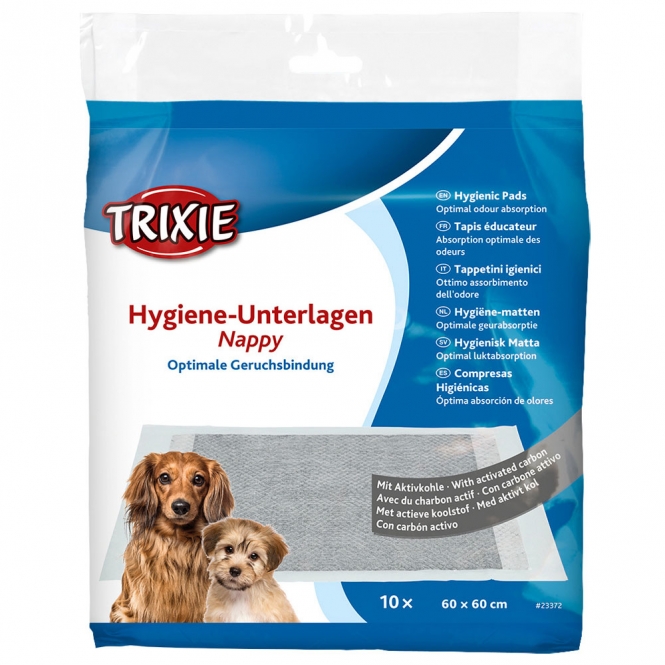 Trixie Hygiene-Unterlage Nappy mit Aktivkohle - 60 x 60 cm / 10 Stück
