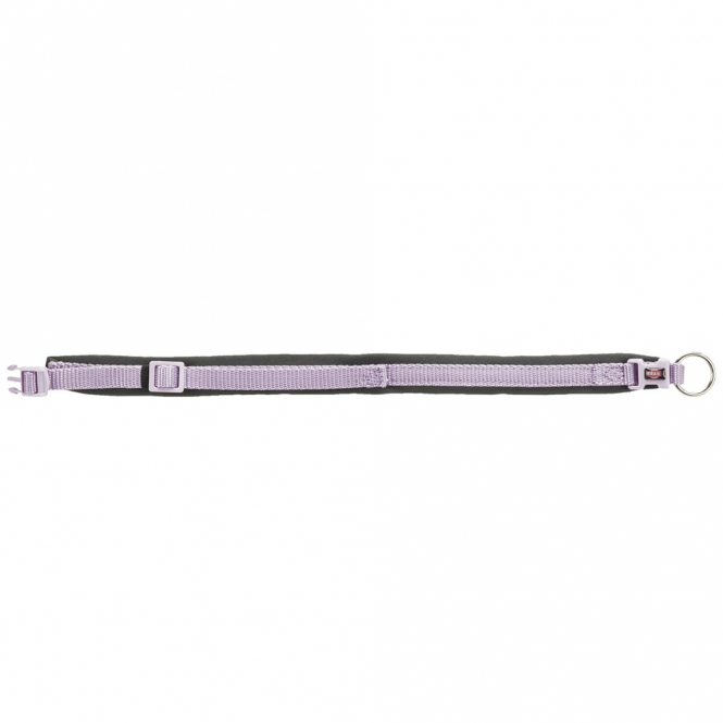 Trixie Premium Halsband, extra breite Neopren Polsterung - flieder/grafit - 49-55 cm/25 mm
