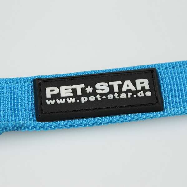 Pet-Star Leine (passend zum Pet-Star Softgeschirr / Netzgeschirr) - Blau