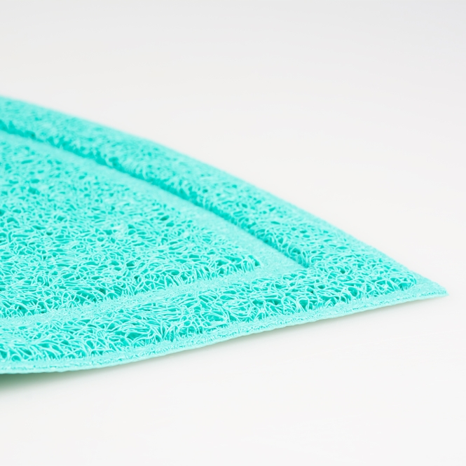 Duvoplus Toiletten-Vorleger halbrund - petrolblau