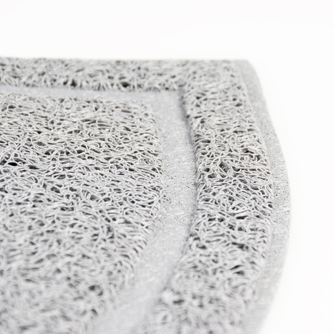 Duvoplus Toiletten-Vorleger halbrund - grau