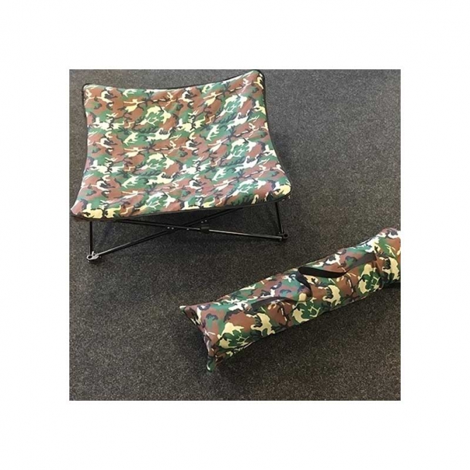 Klappbare Hundeliege - Grün Camouflage